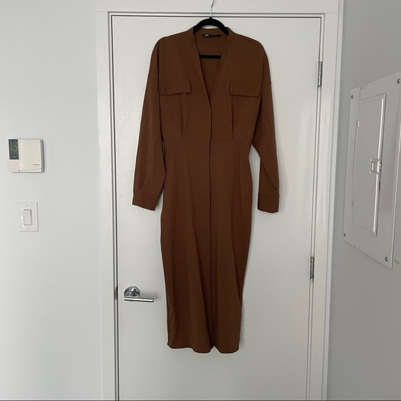Brown Zara Dress - M - Picture 1 of 5